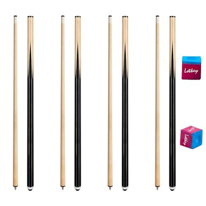 LOTKEY Pool Cue Stick,58"/52"/48"/42" Pool Cue Set of 4/2/1 Billiard Cues Sticks for Professional,Pool Sticks for Adults 14 15 19 20 21oz House Bar with 2 Billiard Chalk - color: 58" set of 4 20oz with 2 Chalks