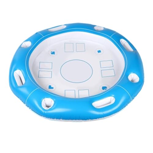 Floating Table for Pool – 100x100cm PVC Inflatable Board, Beverage Holder Tray, Game, Snack Tabletop | Perfect for Adults Kids Beach River Summer Outdoor Leisure Entertainment