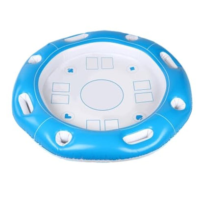 Floating Table for Pool – 100x100cm PVC Inflatable Board, Beverage Holder Tray, Game, Snack Tabletop | Perfect for Adults Kids Beach River Summer Outdoor Leisure Entertainment