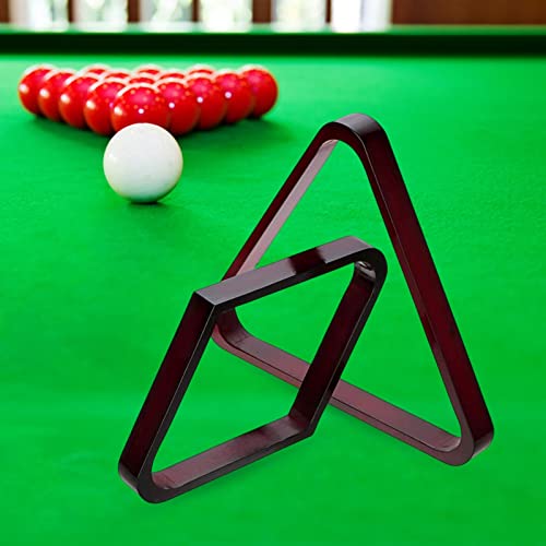 kowaku 2 Pieces Triangle Rack Wooden Billiard Ball Stand Pool Rhombus Positioning Sports Supplies Accessories Suitable for Home Game Room Club - color: Red