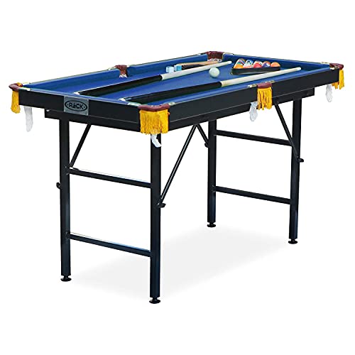 RACK Leo 4-Foot Folding Billiard/Pool Table – Space-Saving Indoor Game Table