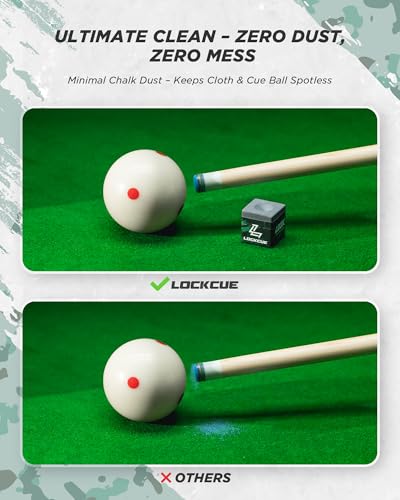 Professional Slate Gray Billiard Chalk with Aluminum Case Holder - High Density Pool/Snooker Accessories