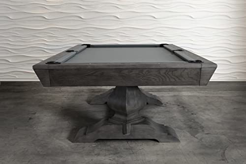 Nixon Billiards - Birdy Slate Billiard Pool Table- Grayson Grey - 7ft and 8ft - Whiteglove - size: 7FT WG installation (No), style: Player's Starter
