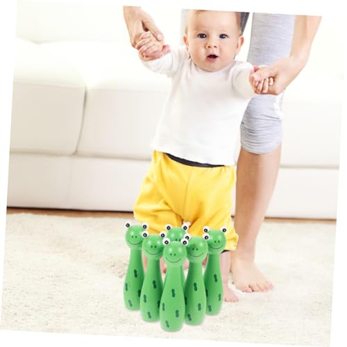 POPETPOP 1Set Cartoon Bowling Adorable Bowling with Cartoon Pins Fun Indoor Sports Game for for Young