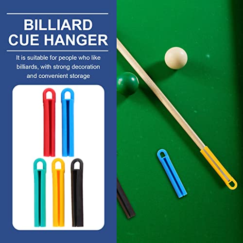 LIOOBO 15pcs Billiards Pole Hangers British Stands Pool Holder Wall Mount Random Color