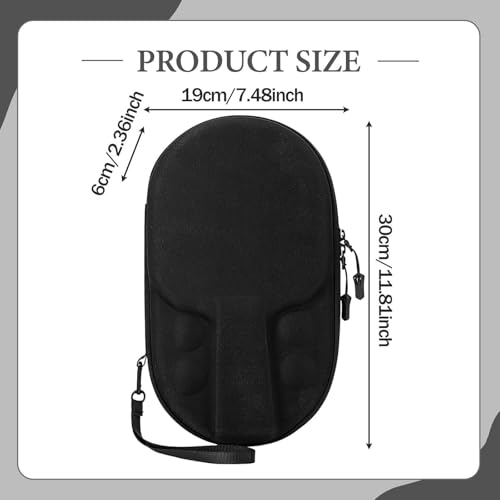 Table Tennis Racket Cover Carry Bag Protect Cover Hold 2 Paddles 4 Balls Pingpong Storage Bag