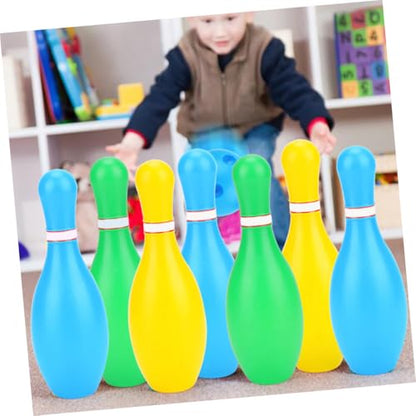 2Sets Bowling Durable Bowling Kit for Pins Balls Fun Interactive Activity for Boys for Kindergarten Play and Parties