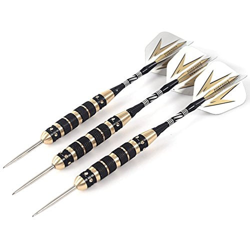 CUESOUL 20/21/22/23/26 Grams Steel Tip Darts - Black Coating Brass Barrels - color: F1308-26g