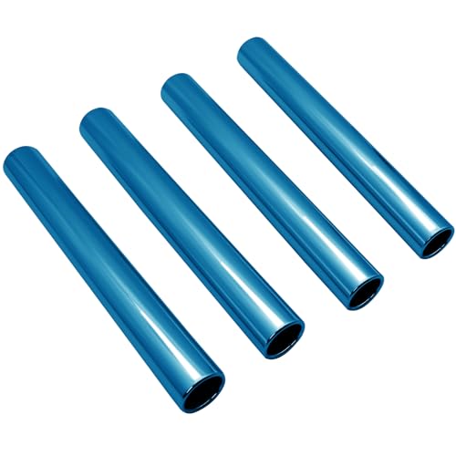 Aluminum Alloy Field Relay Batons for Track and Athletes Runners Outdoor Running Sports Events Baton Race Stick Smooth Hollow Tube Lightweight Durable Design Multi-Color - color: 4Pcs-Starry Blue