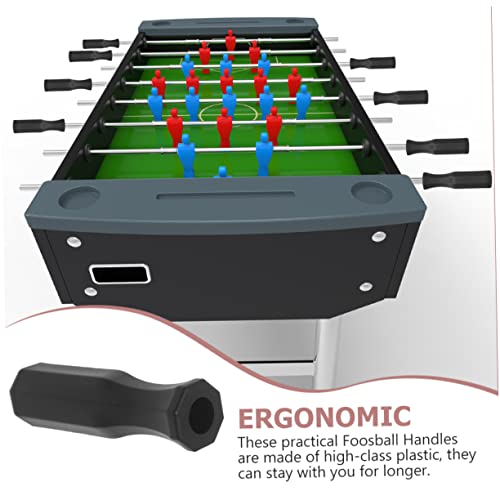 Happyyami 8Pcs Nonskid Foosball Table Handles Durable Replacement Grips for Standard Soccer Tables Comfortable Design for Enhanced Gameplay