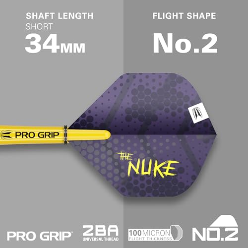 Target Darts Luke Littler Loadout Steel Tip Swiss Point Darts, 90% Tungsten Dart, 22G/23G/24G | Steel Tip Dart Set, Player Edition Swiss Points Dart Sets with Tool, Pro Grip Shafts & No.2 Flights - size: 22G