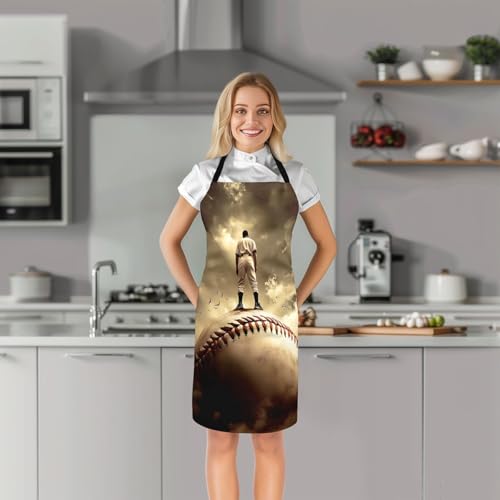 Castle Fairy Cartoon Baseball Kitchen Apron,Bow Knots Waterproof Apron - color: Grey White