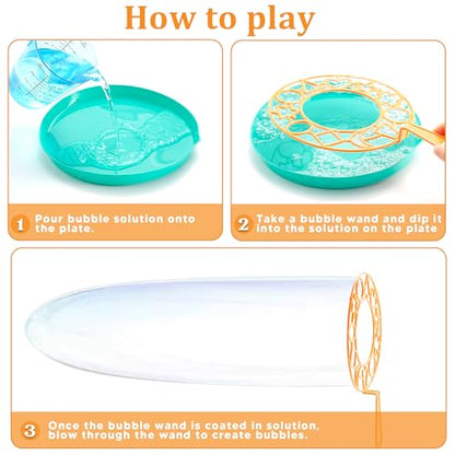 JOYIN 29 Pcs Big Bubble Wands Set, Giant Bubble Wand Bulk with Tray for Kids Outside Blowing, Toys for Summer Easter Party Favor Birthday Toddlers - style: Classic