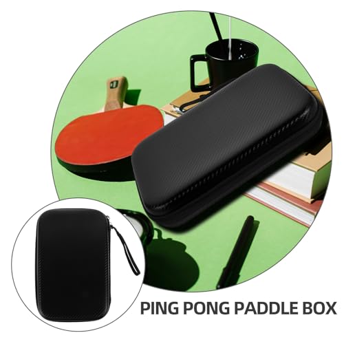 Cabilock Table Tennis Racket Case Hard Shell Protective Storage Bag with Fixed Compartment for Paddle and Ball, Portable Ping Pong Paddle Holder Suitable for Table Tennis Players