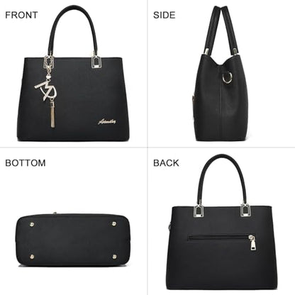 Womens Purses and Handbags Shoulder Bags Ladies Designer Top Handle Satchel Tote Bag - color: Blue Green