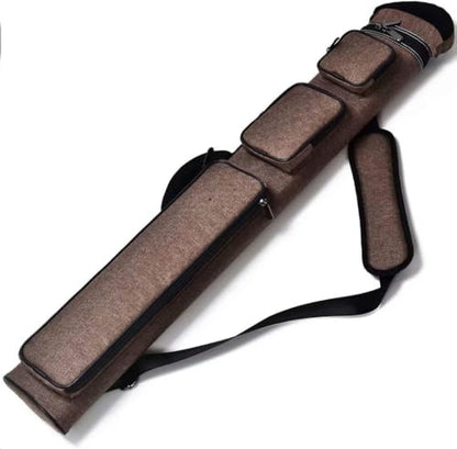 Champion 2X4,3x6 Nylon/Leatherette Billiard Pool Cue Stick Hard Carrying Case 4S2B, 6S3B - color: Brown, size: 3X6 (3B6S)