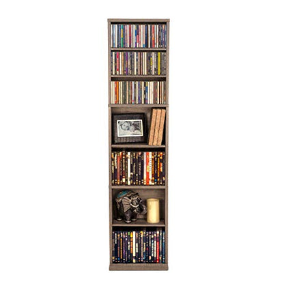 Atlantic Herrin Adjustable Media Cabinet 261 Weathered Oak PN74736269 - color: Weathered Oak