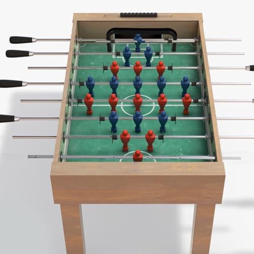 POPETPOP 3pcs Foosball Pole Replacement Foosball Table Pole Metal Machine Operation Table Soccer Bar Rod Desktop Machine Accessories Parts for Standard Table