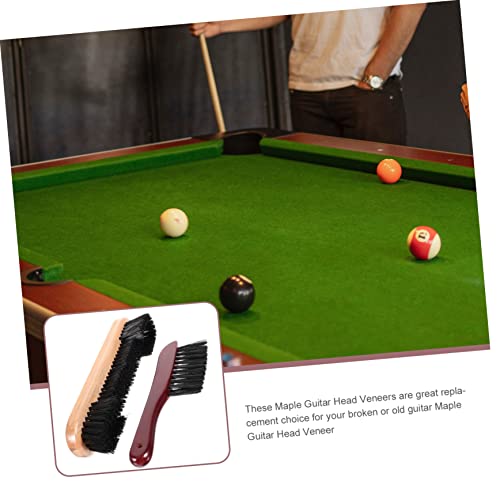 Billiards Pool Table and Rail Cleaning Set 2 Pcs Billiard Brush Kit Pool Table Cleaning Brush Supplies