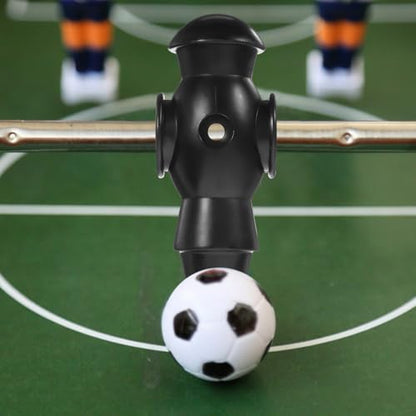 6pcs Foosball Players Replacement Dolls Table Football Accessories for Standard Rods Resin Desktop Football Men Black Blue