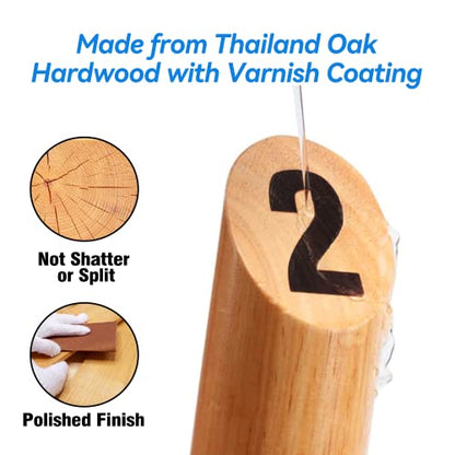 GSE Games & Sports Expert Wooden Throwing Game, 12 Numbered Block Toss Yard Game/Kubb Yard Game Set with Carrying Bag for Outdoor Backyard Lawn, Park with Family and Friends - color: Numbered Game Set