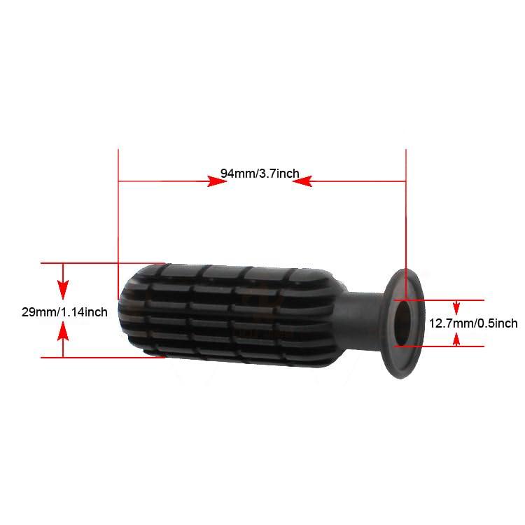 4 Pack Foosball Table Handle Grip Replacement Football Game Rod Handles Stick End Cap Grips for Desktop Soccer Tabletop Parts Repair Table Top (1/2" / 0.5'' Hole ID)