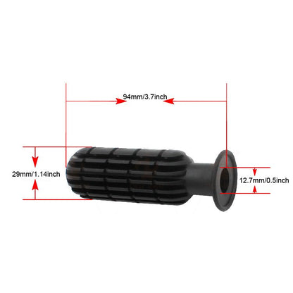 4 Pack Foosball Table Handle Grip Replacement Football Game Rod Handles Stick End Cap Grips for Desktop Soccer Tabletop Parts Repair Table Top (1/2" / 0.5'' Hole ID)