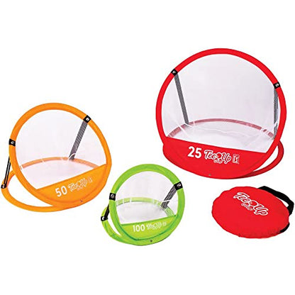 PGA Tour Golf Practice Aids By Golfgen: Premium Chipping Nets, Putting Rings, & Targets, Indoor & Outdoor Training, Improve Accuracy & Control, Master Putting and Chipping, Portable for On The Go - size: 3 Chip Nets