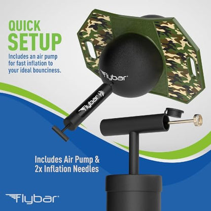 Flybar LED Pogo Trick Ball for Kids Balance Bounce Board w/Anti-Slip Deck - color: Camo