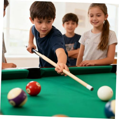2Pcs Pool Cue Sticks Short Billiard Cues for Tight Spaces Lightweight Cue Sports Accessory for Beginners and Teenagers