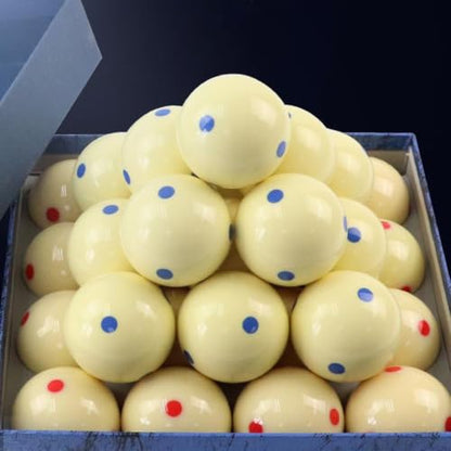 Pool Billiard Training Cue Ball Blue 6 Dot Spot Resin 2 1/4 Inch 6 Oz for Practice on Standard Tables(Blue) - color: Blue