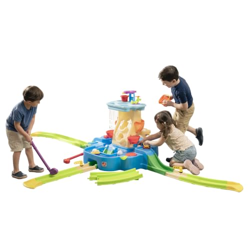 Step2 Putt & Splash Adventure Center, Kids Water Tower, Mini Golf Playset, 33 Accessories, Clubs, Golf Balls, Ages 1.5+ Years