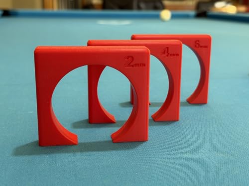 Pool Stroke & Aim Trainer, 3 Available Sizes- 2mm, 4mm, and 6mm Ball Clearance, Billiards Tunnel Trainers - size: Set of 3 (2mm, 4mm, and 6mm)