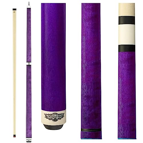 Champion Cerberus and Eros Series Heavy Hitter Jump Break Cue - 19-26 oz 3 Piece Pool Stick for Explosive Breaks and Effortless Jumps - color: KB-2 Purple, size: 21oz
