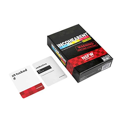 WHAT DO YOU MEME? Incohearent Expansion Pack NSFW Edition By Relatable, Designed to Add On to Incohearent Core Game, Funny Card Game for Adults, Good for Party Games, Includes 180 Cards - style: NSFW Expansion Pack