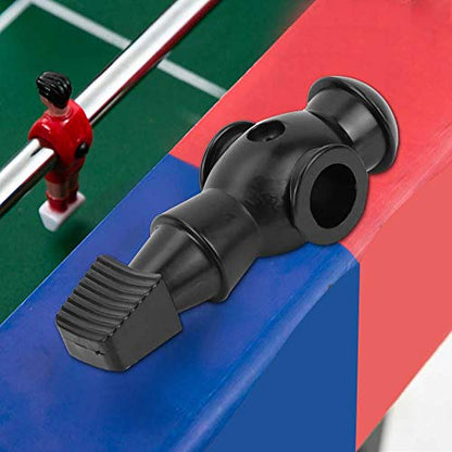 2Pcs Foosball Replacement Players, 4.1 x 1.4in Table Soccer Men Player Replacement, Plastic Soccer Player Part with 0.62in Hole for 0.6in Operating Rod Table Football Games, Black