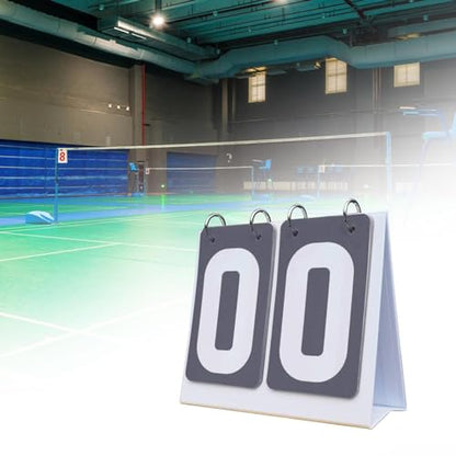 Sports Scoreboard Tabletop Portable Counter Two Digit Flip Number PVC Material Smooth Edge Easy to Use Suitable for Basketball Football Soccer Volleyb