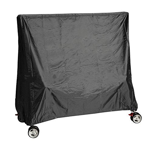 Indoor/Outdoor Table Tennis Table Cover - Weatherproof and Dust-Proof Ping Pong Table Cover(61" W x 29.5" D x 56" H),Black - color: Black, size: 61"W×29.5"D×56"H