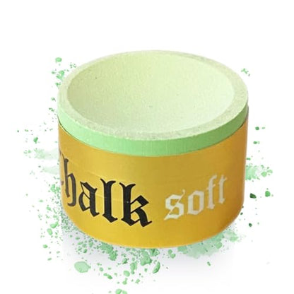 TAOM Pool Chalk Holder Round Shaped Practical Tool Billiards Accessories Magnetic Mini Chalk Tip Case Container Round Box Billiards - color: 6-Soft Green Chalk