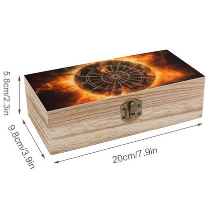 Dart Board Wooden Box Wooden Storage Box Wooden Boxes for Storage Wooden Box with Hinged Lid Wooden Jewelry Box Wooden Jewelry Box for Women Small Wooden Box