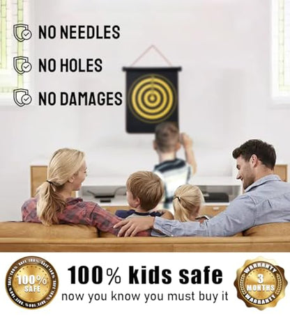 Magnetic Dart Board Outdoor Games for Kids 8-12, Teen Boys Gift Ideas for Birthday, Cool Toys for Teenage Activities Age 6 7 8 9 10 11 12 13 14 15 16 Years - style: Gift Box