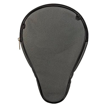 STIGA Ping Pong Paddle Cover – Padded Table Tennis Racket Case with Heavy-Duty Vinyl Construction, Zipper Closure, Reinforced Edge Protection for Travel and Storage - color: Grey