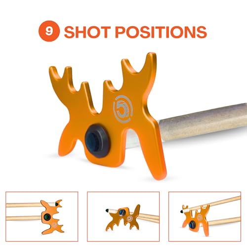 Slip-On Portable Aluminum Moosehead Bridge Cue Rest - color: Orange