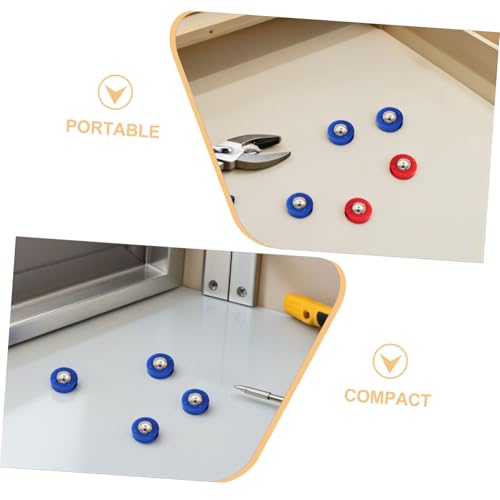 Mipcase 30pcs Tabletop Shuffleboard Replacement Rollers Pucks Steel and Plastic Mini Sliding Curling Beads for Hand-Eye Coordination Games Portable Indoor Family Entertainment