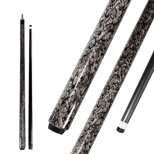 Billiard Cue Carbon T700 Carbon Fiber 56 Inch XTC 12mm Tip Billiard Accessories 1/2 Joint Handmade Straight for 8-Ball/9-Ball 18-20 Ounces - color: Black