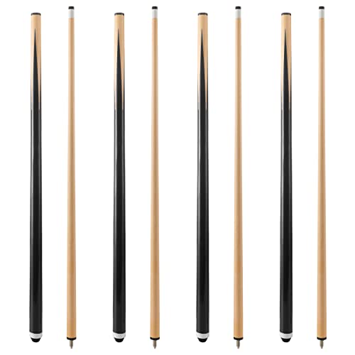 Pool Cue Sticks 36inch 42inch 48inch 52inch 58inch Set of 2 or 4,Pool Cue with 13mm Leather Tip for Adults, Beginners,2-Piece Design，(14oz to 20oz Weight Options) - size: 58in-set of 4
