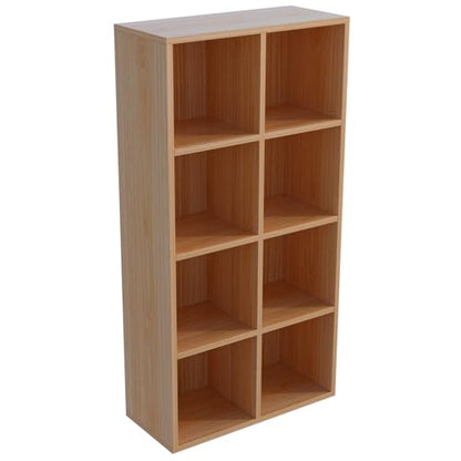 OSCHF 8-Cube Storage Shelf Bookcase, Oak - color: Oak, size: 8-Cube