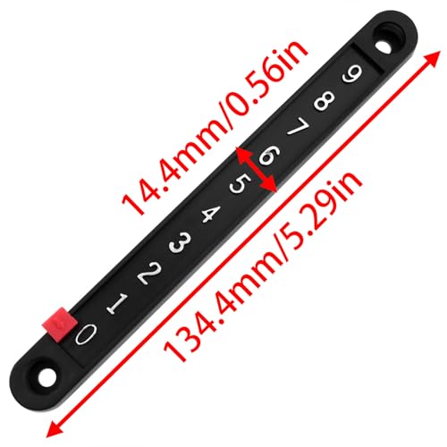 AYLIFU Scoring Board Foosball Score Counter Snooker Scorer Black 5.29×0.57inch for Standard Foosball Tables 2PCS