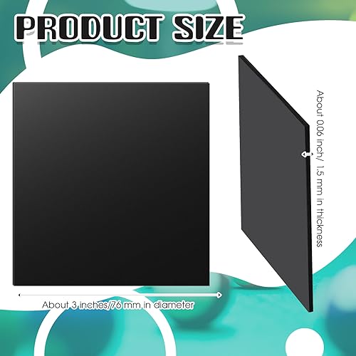 Haull 50 Pcs Billiard Pool Table Leg Shims 3" Diameter Rubber Pool Table Leveler kit Shims Foot Pads(Square,0.06 Inch Thick) - color: Square, size: 0.06 Inch Thick