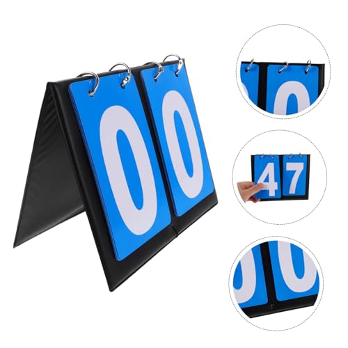 Happyyami 2pcs Portable Dual-Sided Flip Scoreboard for Basketball Games with Quick Flip Mechanism Lightweight Tabletop Score Keeper for Sports Matches Use Design Enhances Visibility and